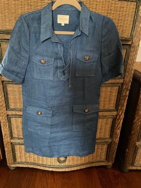 Sézane Navy Blue Tunic Dress